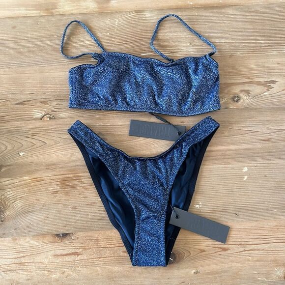 TRIANGL MICA - CHEEKY RIVERSIDE SPARKLE SET NO BAG NEW WITH TAGS - Picture 3 of 10